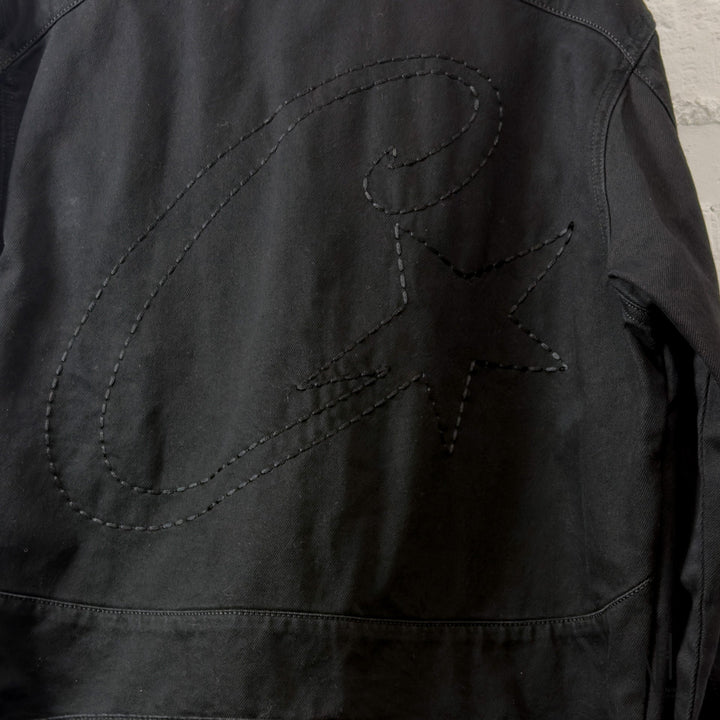 Corteiz C-Star Stitch Down Denim Jacket Black N-Hype.