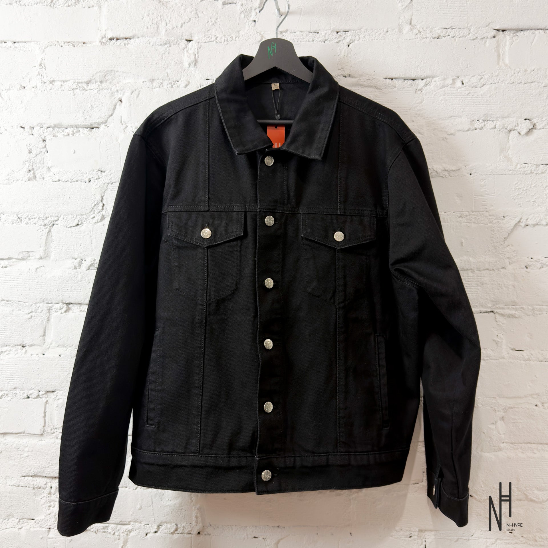Corteiz C-Star Stitch Down Denim Jacket Black | N-Hype
