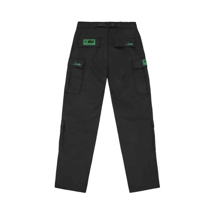 Corteiz Mula Guerillaz Cargos Black/Green spodnie męskie N-Hype