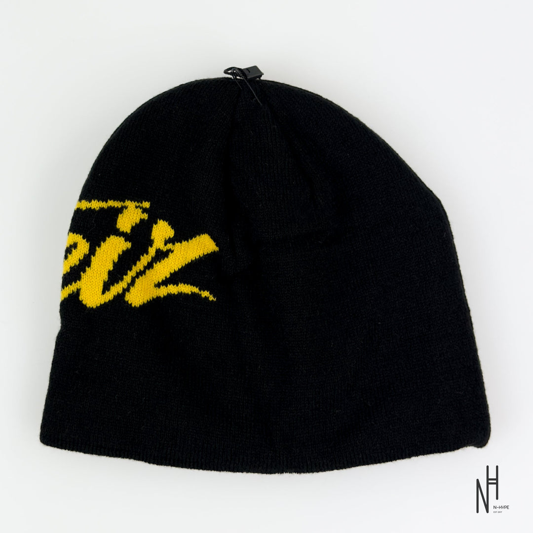 Corteiz OG Strike Beanie Black/Yellow czapka z logo N-Hype.
