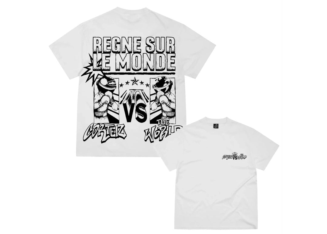 N-Hype Corteiz VS The World Tee White koszulka streetwear biała