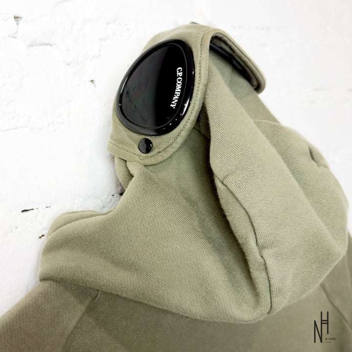 C.P. Company ZIP-HOODIE Green sweatshirt N-Hype.