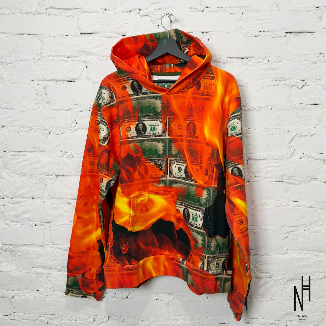 Denim Tears Burn It All Hoodie czarny N-Hype streetwear