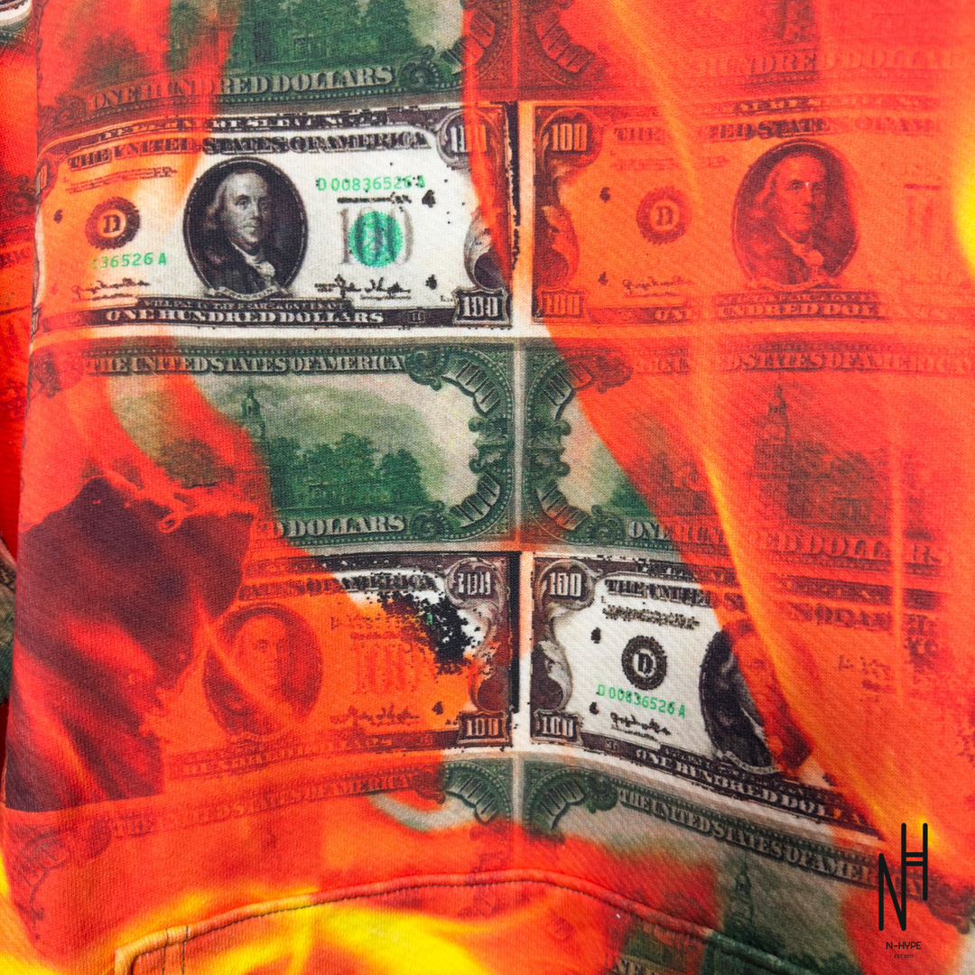 Denim Tears Burn It All Hoodie męski czarny N-Hype