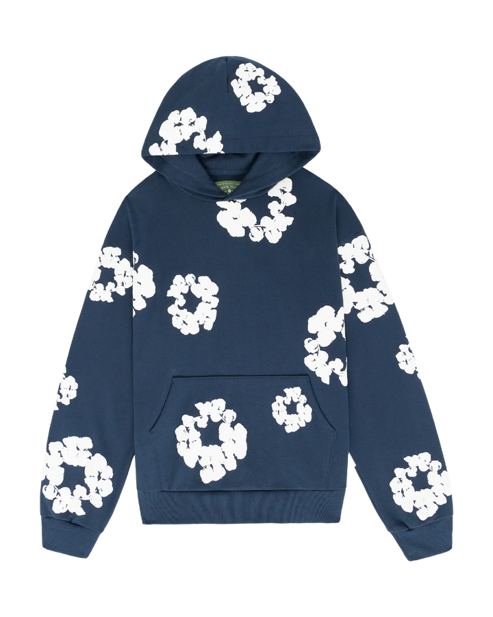 Denim Tears Cotton Wreath Sweatshirt Navy N-Hype streetwear sweatshirt.