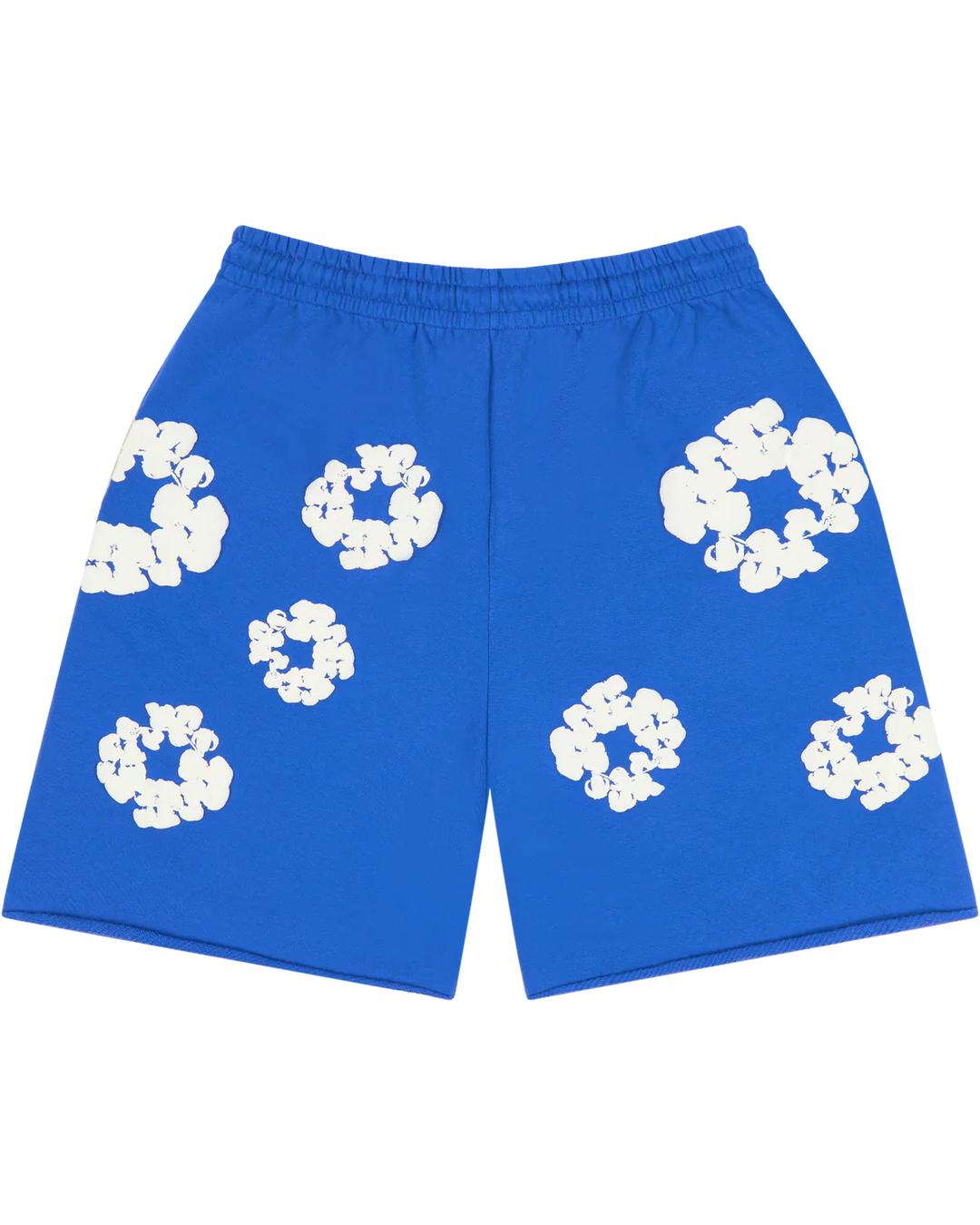 Denim Tears Cotton Wreath Sweatshorts Blue N-Hype streetwear shorts.