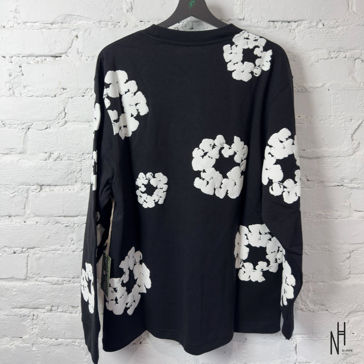 Denim Tears Long Sleeve Cotton Wreath koszulka czarna N-Hype