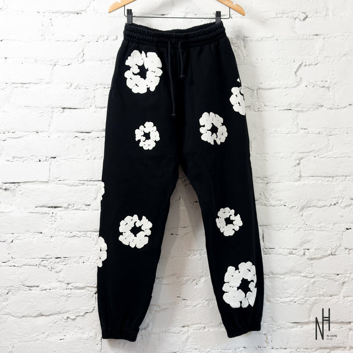 Denim Tears The Cotton Wreath Sweatpants Black N-Hype streetwear pants