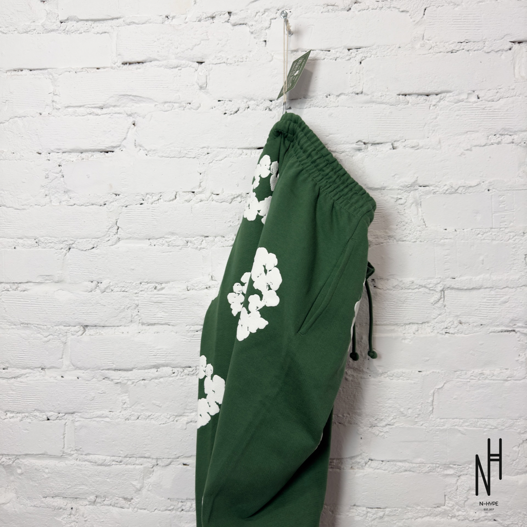 Denim Tears The Cotton Wreath Sweatpants Green N-Hype streetwear pants.