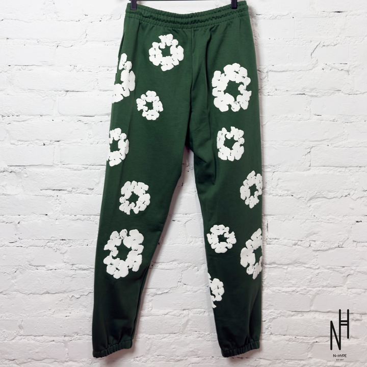 Denim Tears The Cotton Wreath Sweatpants Green N-Hype streetwear pants.