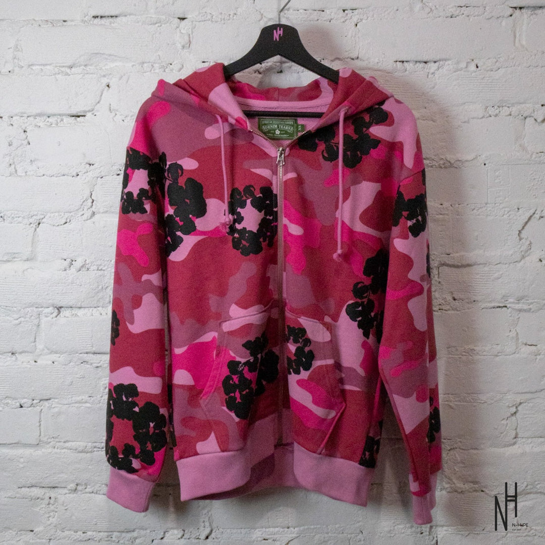 Denim Tears The Cotton Wreath Zip Sweatshirt Pink Camo N-Hype streetwear buty koszulka różowy kamuflaż
