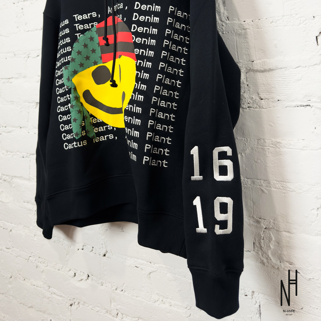 Denim Tears x CPFM Cactus Tears Hoodie Black N-Hype streetwear hoodie.