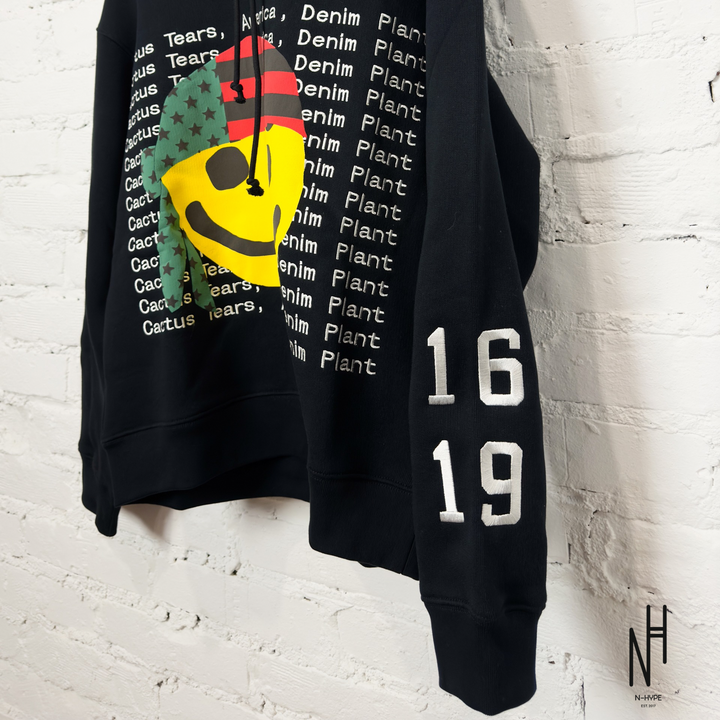 Denim Tears x CPFM Cactus Tears Hoodie Black N-Hype streetwear hoodie.