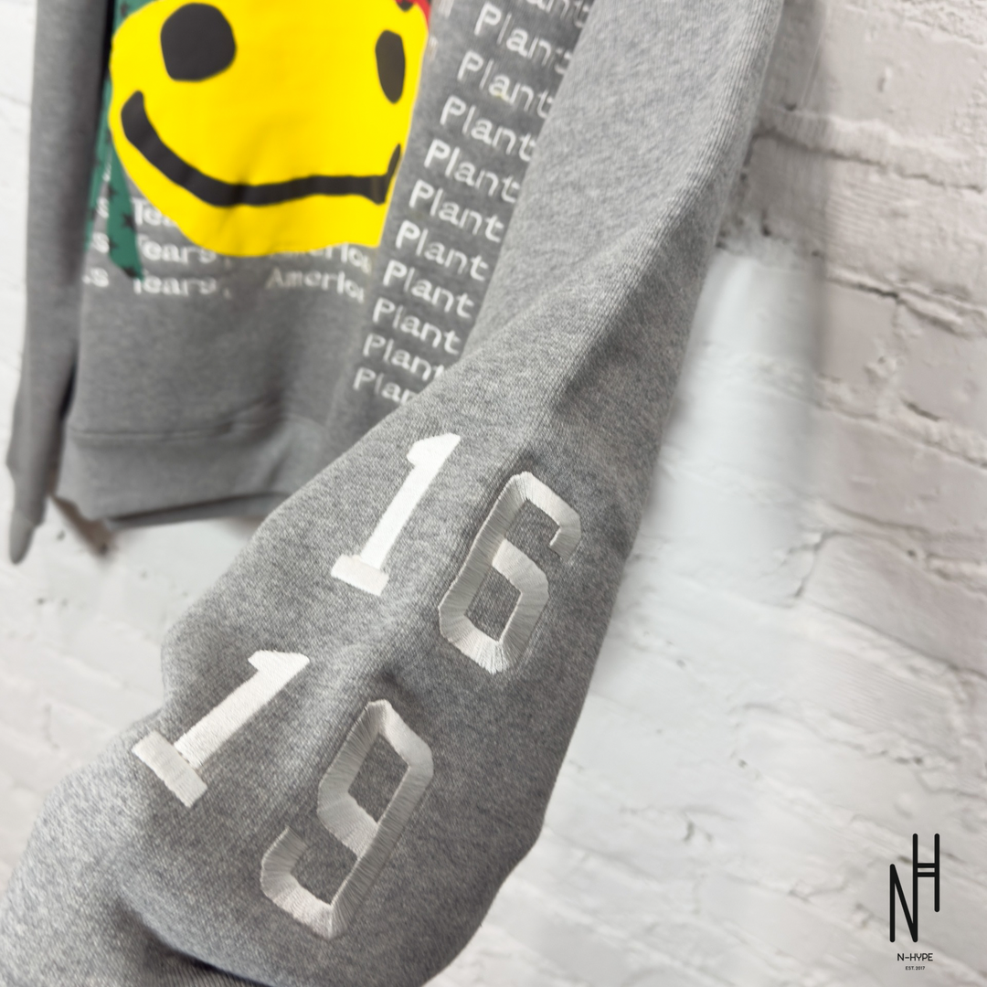 Denim Tears x CPFM Cactus Tears Hoodie Grey N-Hype sweatshirt.