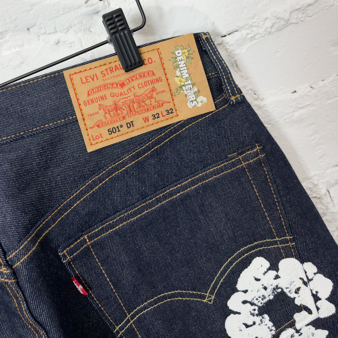 Denim Tears x Levi’s Cotton Wreath Jean Dark Wash spodnie męskie N-Hype.