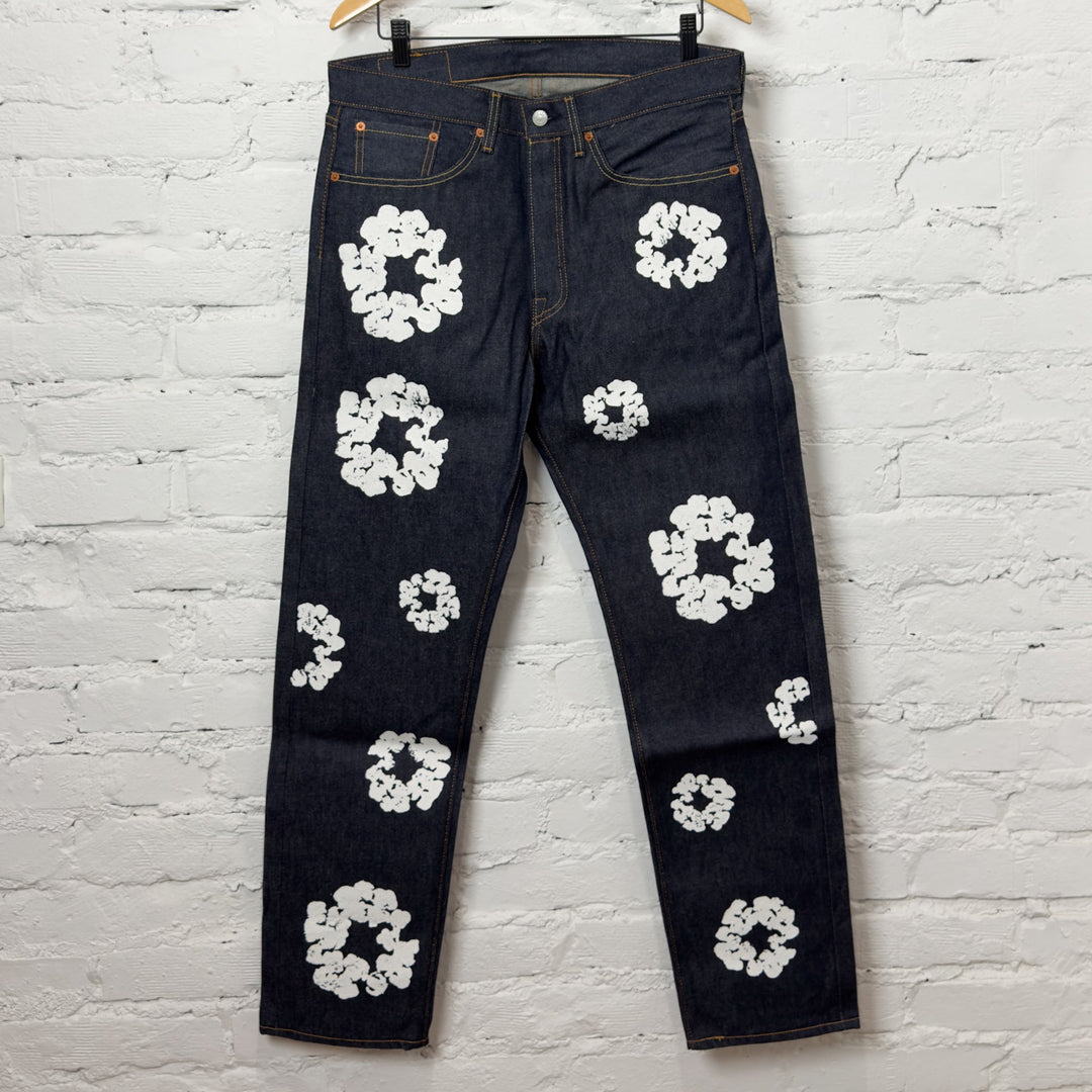 Denim Tears x Levi’s Cotton Wreath Jean Dark Wash buty męskie N-Hype