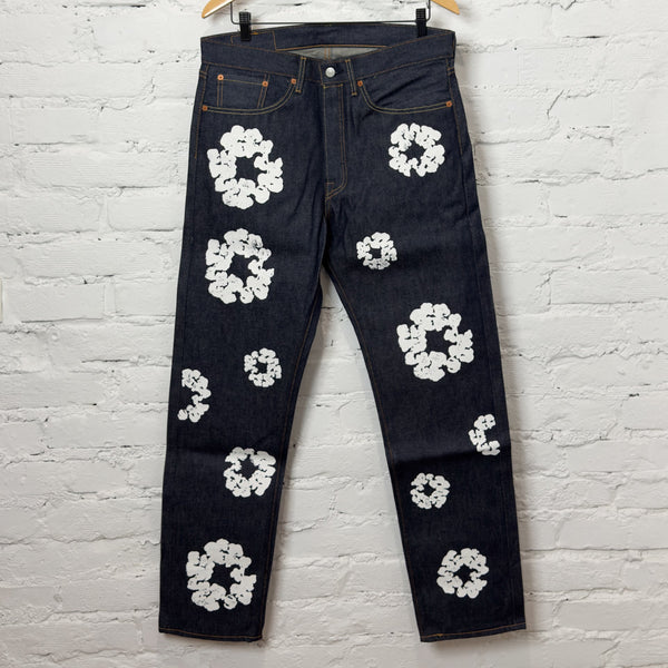Denim Tears x Levi's Cotton Wreath Jean Dark Wash | N-Hype