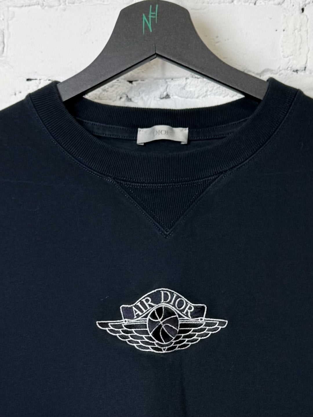 Dior x Jordan Wings T-shirt Navy N-Hype Streetwear Men Top
