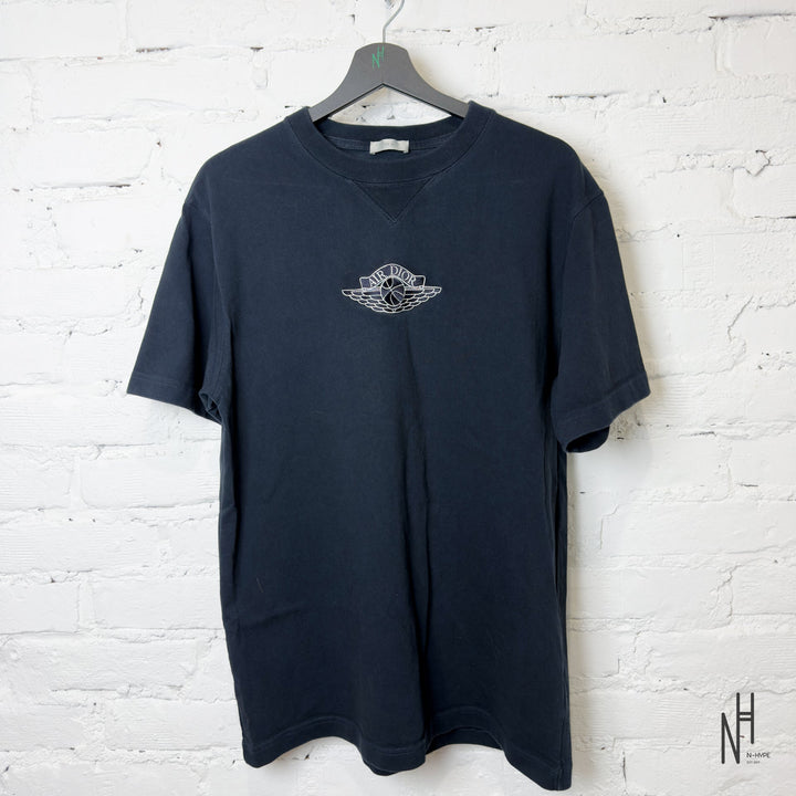 Dior x Jordan Wings T-shirt Navy męska N-Hype