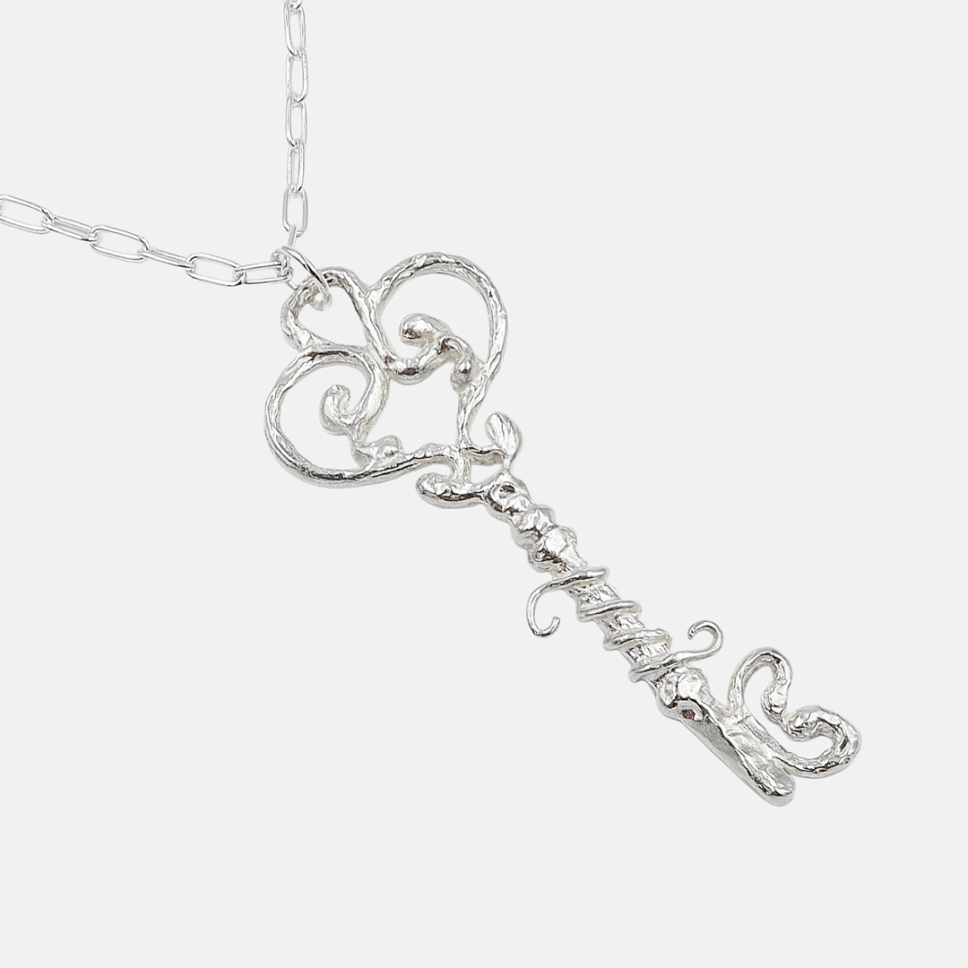 Dwa Głosy Immense Key Necklace srebrny łańcuszek N-Hype