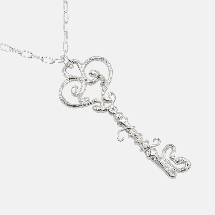 Dwa Głosy Immense Key Necklace srebrny łańcuszek N-Hype