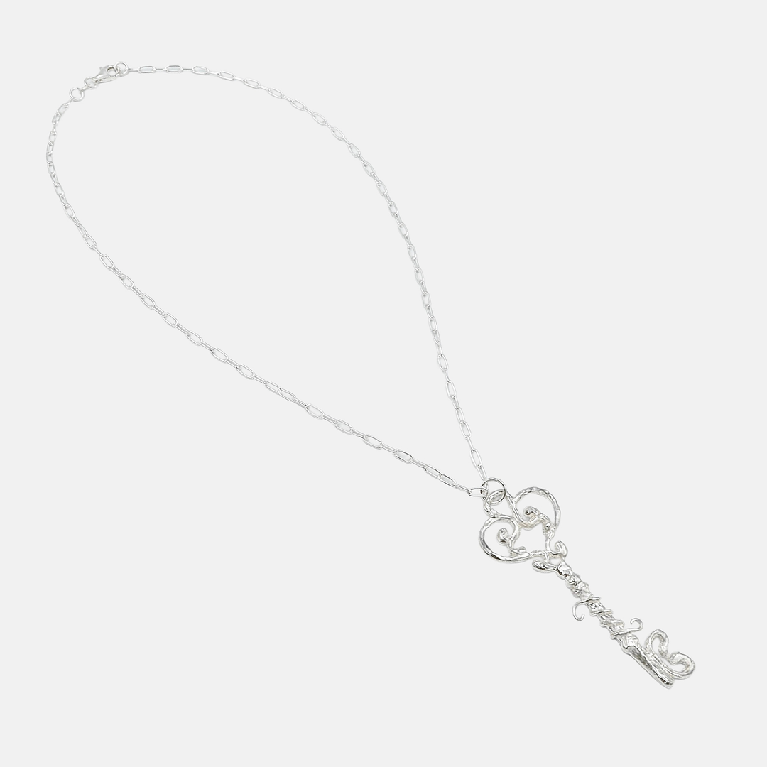 Dwa Głosy Immense Key Necklace wisiorek srebrny z kluczem N-Hype