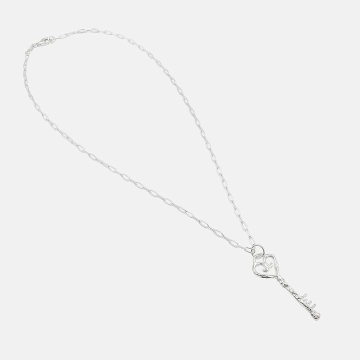 Dwa Głosy Petite Key Necklace srebrny naszyjnik damska biżuteria N-Hype