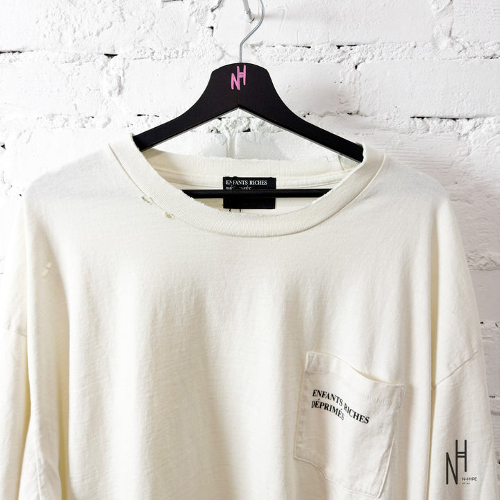 Enfants Riches Déprimés Classic Logo Distressed L/S T-Shirt czarna N-Hype