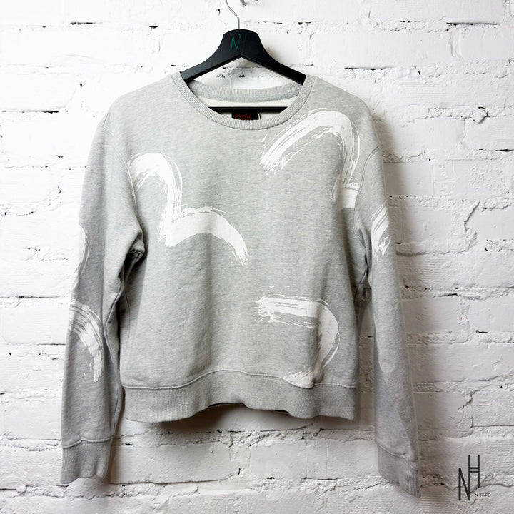 Evisu Sweatshirt Multilogo Seagull Grey N-Hype streetwear brand.
