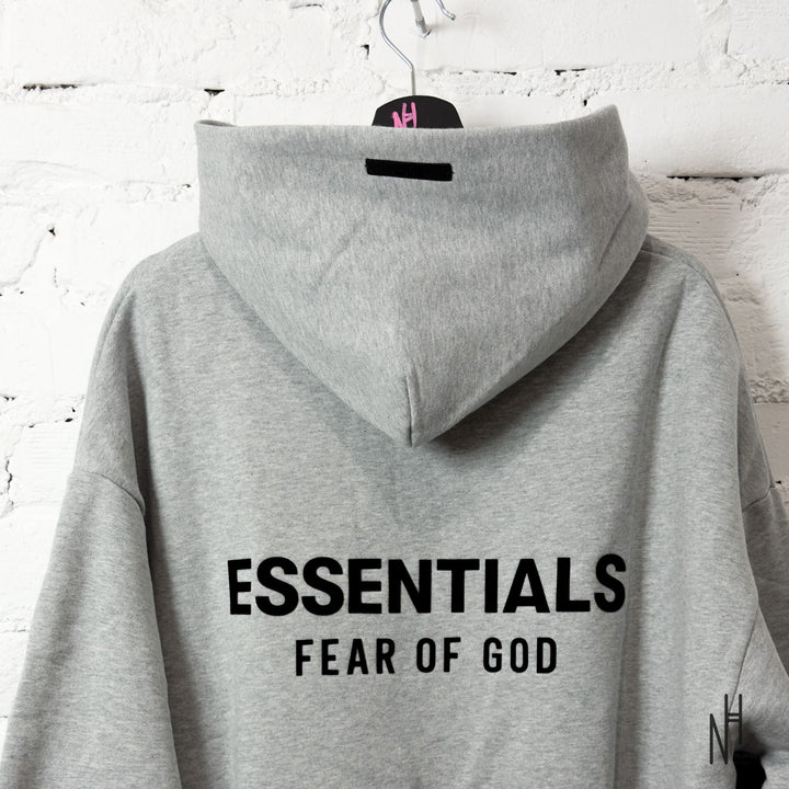 Fear of God Essentials Fleece Hoodie Light Heather Gray - zdjęcie 3 - N-Hype