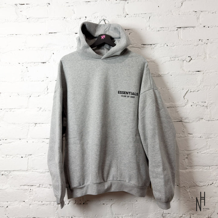 Fear of God Essentials Fleece Hoodie Light Heather Gray - N-Hype