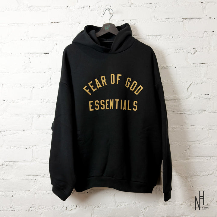 Fear of God Essentials Fleece II Hoodie Black - N-Hype