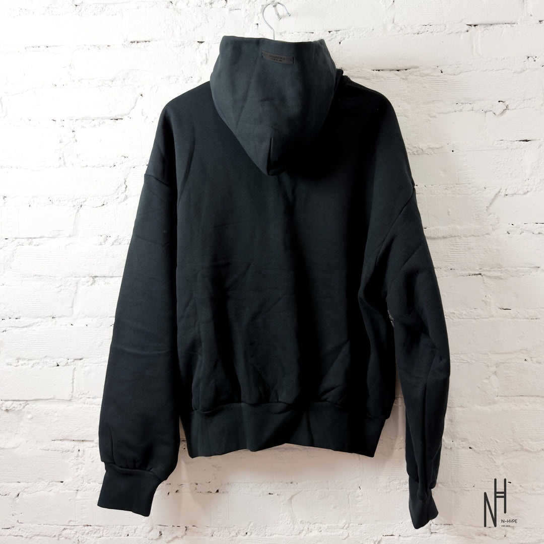 Fear of God Essentials Heavy Fleece Vintage Shrunken Hoodie Black - zdjęcie 3 - N-Hype