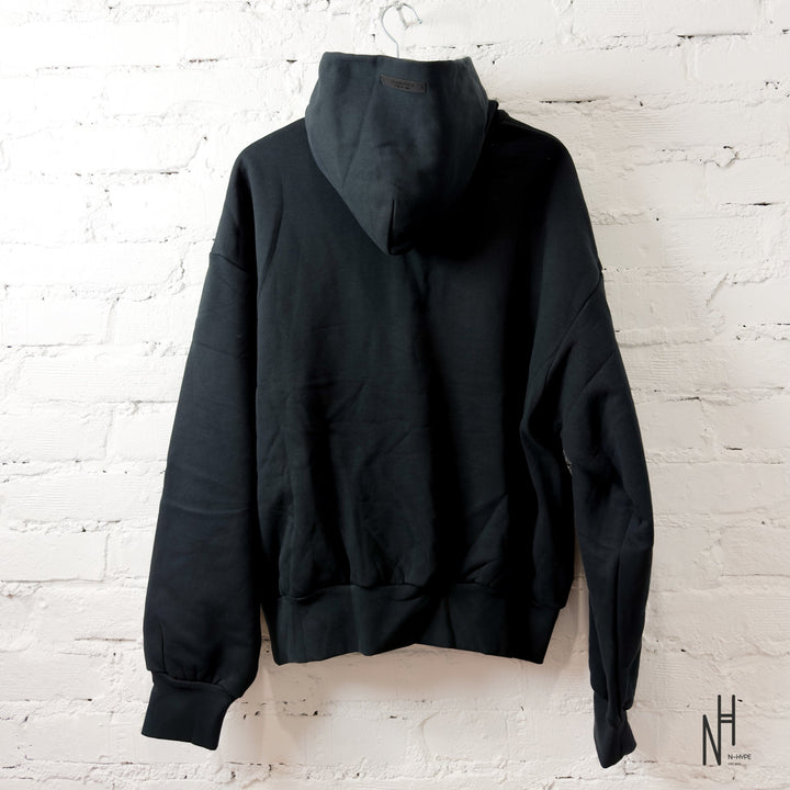 Fear of God Essentials Heavy Fleece Vintage Shrunken Hoodie Black - zdjęcie 3 - N-Hype