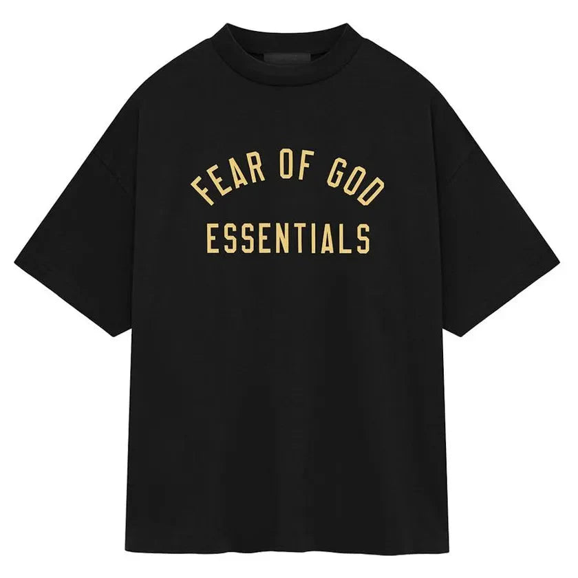 Fear of God Essentials Jersey Crewneck Tee czarna koszulka męska N-Hype.