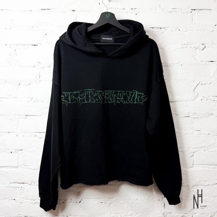 FVCKTHISBRAND Arabic Hoodie Bottle Green N-Hype streetwear hoodie