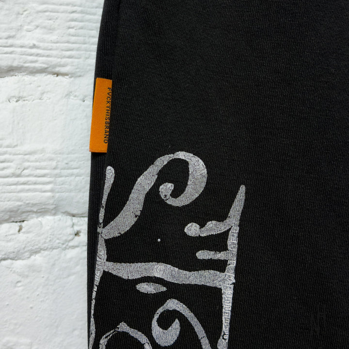 N-Hype FVCKTHISBRAND Arabic Sweatpants White Ash sweatpants.