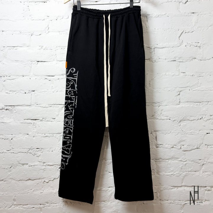 N-Hype FVCKTHISBRAND Arabic Sweatpants White Ash jogging pants
