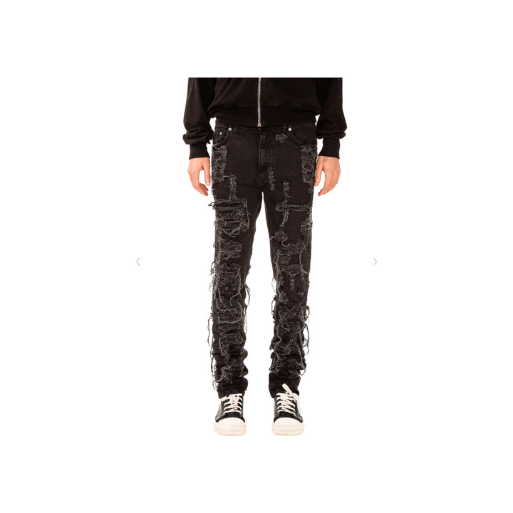 FVCKTHISBRAND Distressed Denim Black spodnie N-Hype Łódź Polska