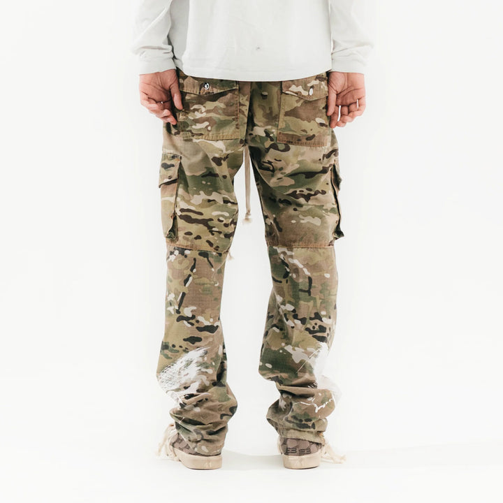 FVCKTHISBRAND DOUBLE CAMO CARGO PANTS w kamuflażu N-Hype