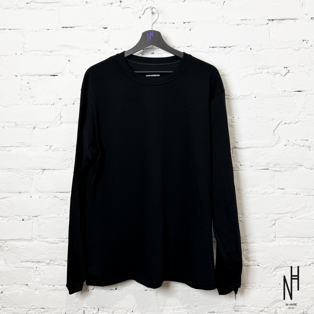 FVCKTHISBRAND FTB FLEA MARKET LONGSLEEVE BLACK koszulka męska N-Hype