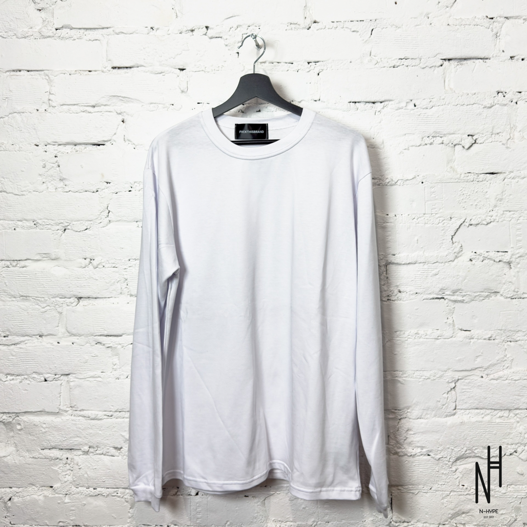 FVCKTHISBRAND FTB FLEA MRKET LONGSLEEVE WHITE koszulka męska N-Hype.