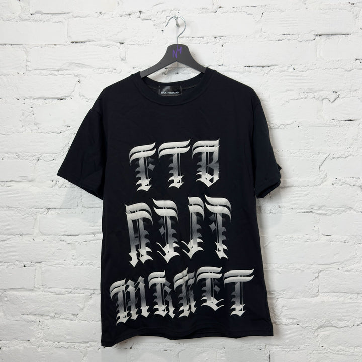 FVCKTHISBRAND FTB FLEA MRKET TEE BLACK koszulka męska czarna N-Hype