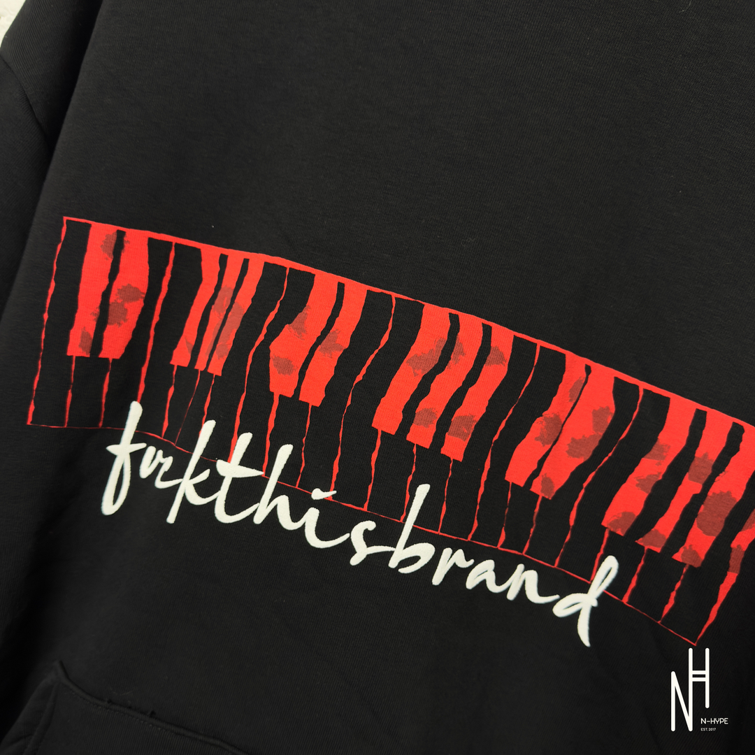 FVCKTHISBRAND Red Logo Hoodie N-Hype streetwear koszulka czerwona