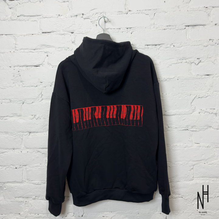 FVCKTHISBRAND Red Logo Hoodie N-Hype bluza czerwona z logo