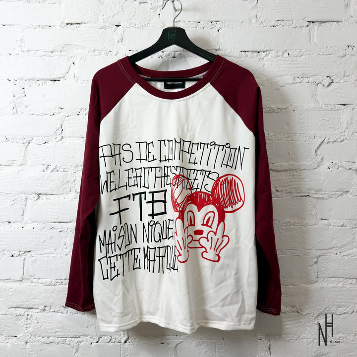 FVCKTHISBRAND R.FRAPPE RAGLAN BURGUNDY - N-Hype