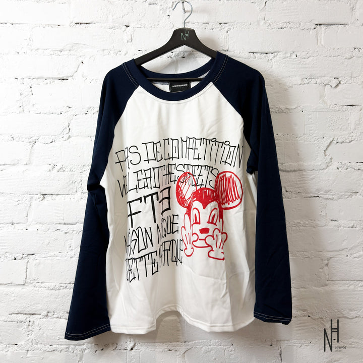 FVCKTHISBRAND R.FRAPPE RAGLAN NAVY - N-Hype