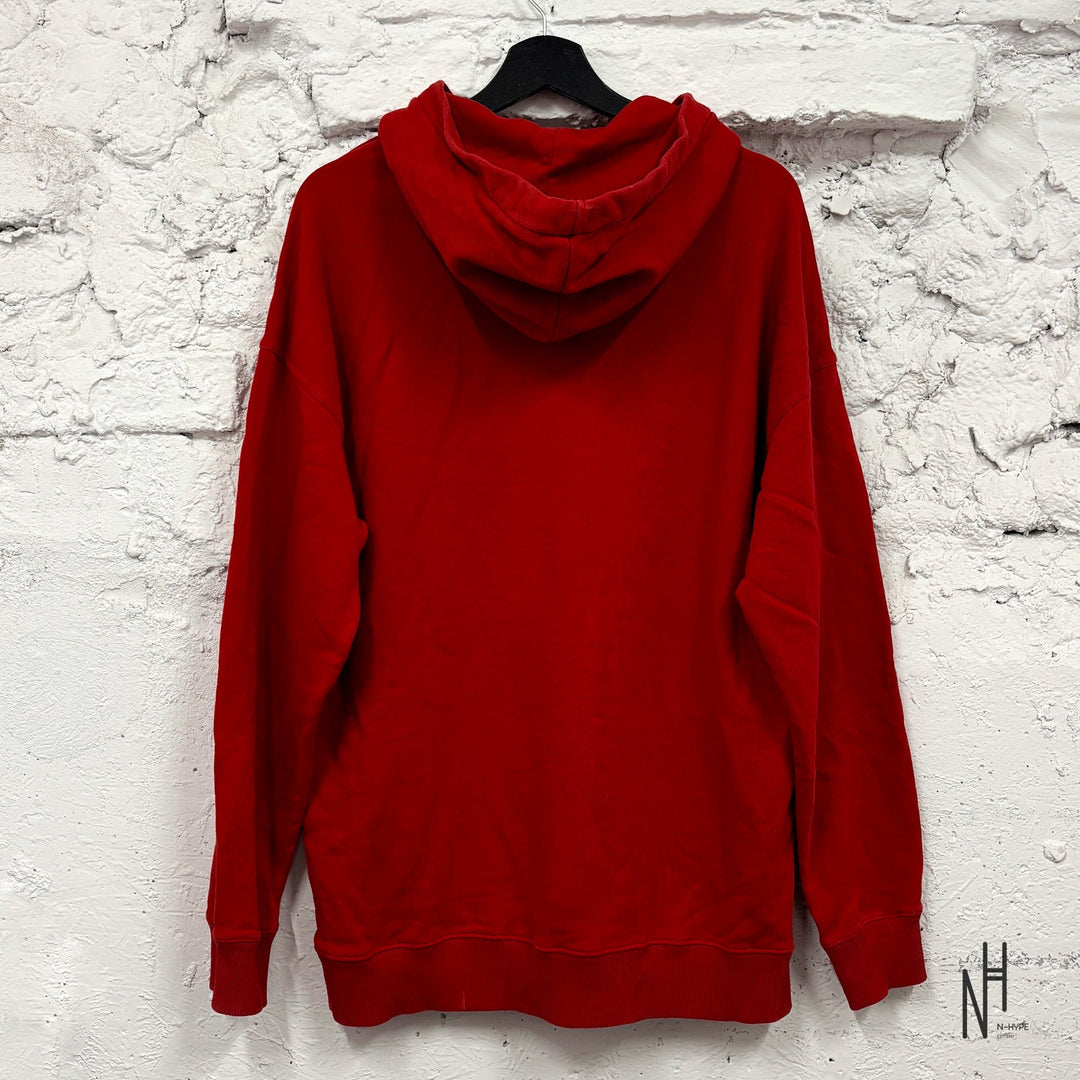 Givenchy Paris Red Hoodie męski N-Hype czerwony