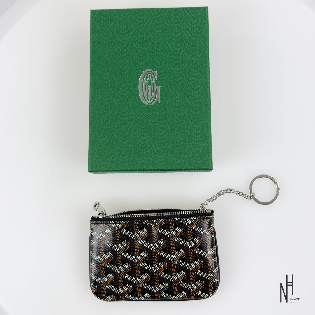 Goyard Nano Senat Key Pouch Black / Natural portfel kluczykowy N-Hype.
