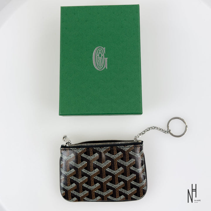 Goyard Nano Senat Key Pouch Black / Natural portfel kluczykowy N-Hype.